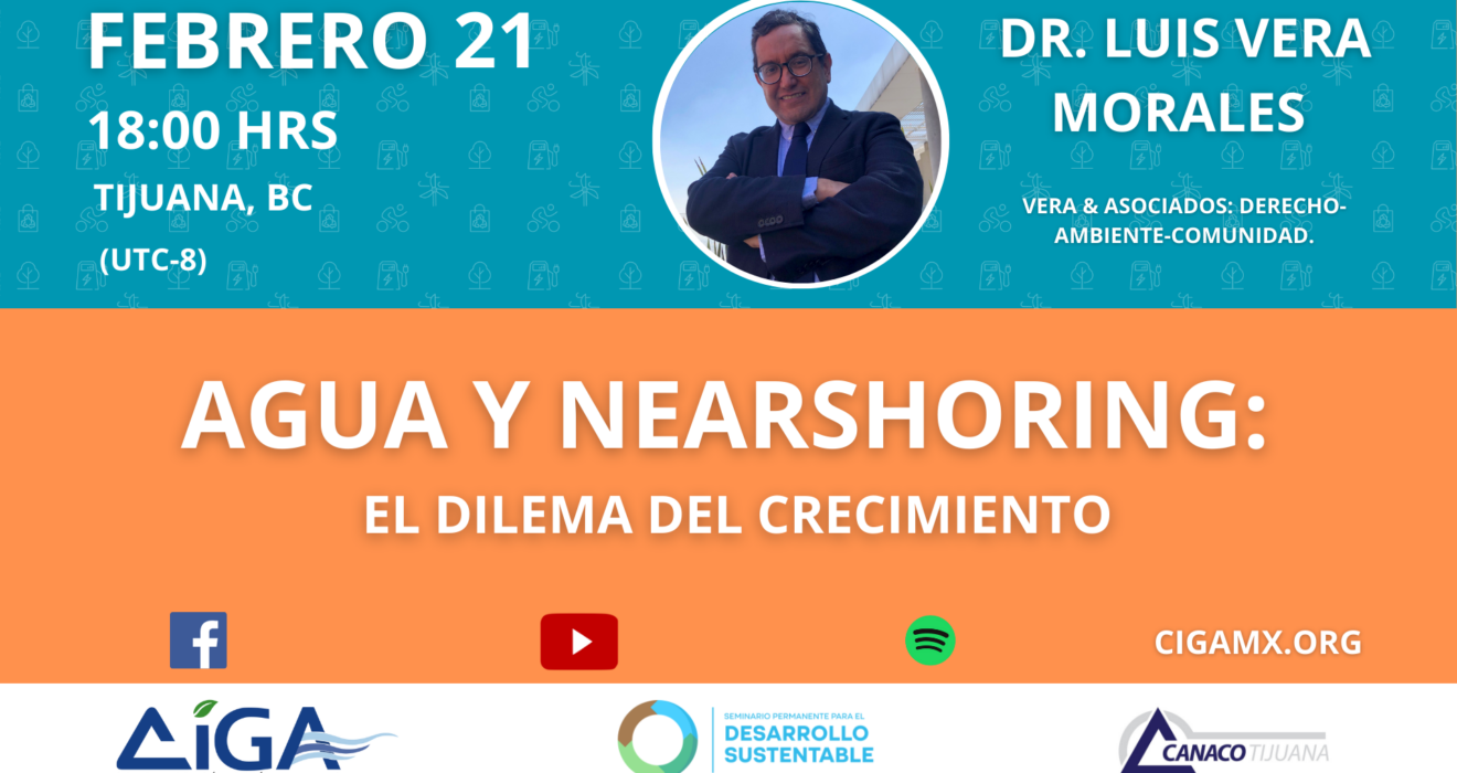 Nos acompañara el Dr. Luis Vera Morales Vera & Asociados: Derecho-Ambiente-Comunidad, con la ponencia: