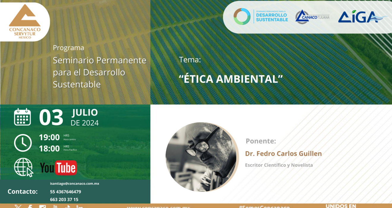 Dr. Fedro Carlos Guillen Escritor Científico y Novelista Con la ponencia: “ÉTICA AMBIENTAL”