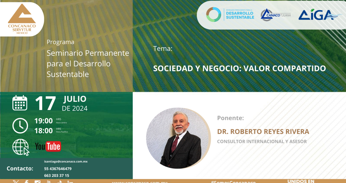 Dr. Roberto Reyes Rivera Consultor Internacional y Asesor Sociedad y negocio: Valor compartido