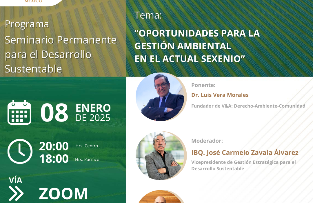 OPORTUNIDADES PARA LA GESTIÓN AMBIENTAL EN EL ACTUAL SEXENIO