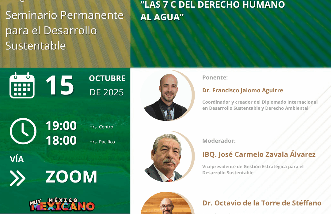 DR. FRANCISCO JALOMO AGUIRRE COORDINADOR Y CREADOR DEL DIPLOMADO INTERNACIONAL EN DESARROLLO SUSTENTABLE Y DERECHO AMBIENTAL